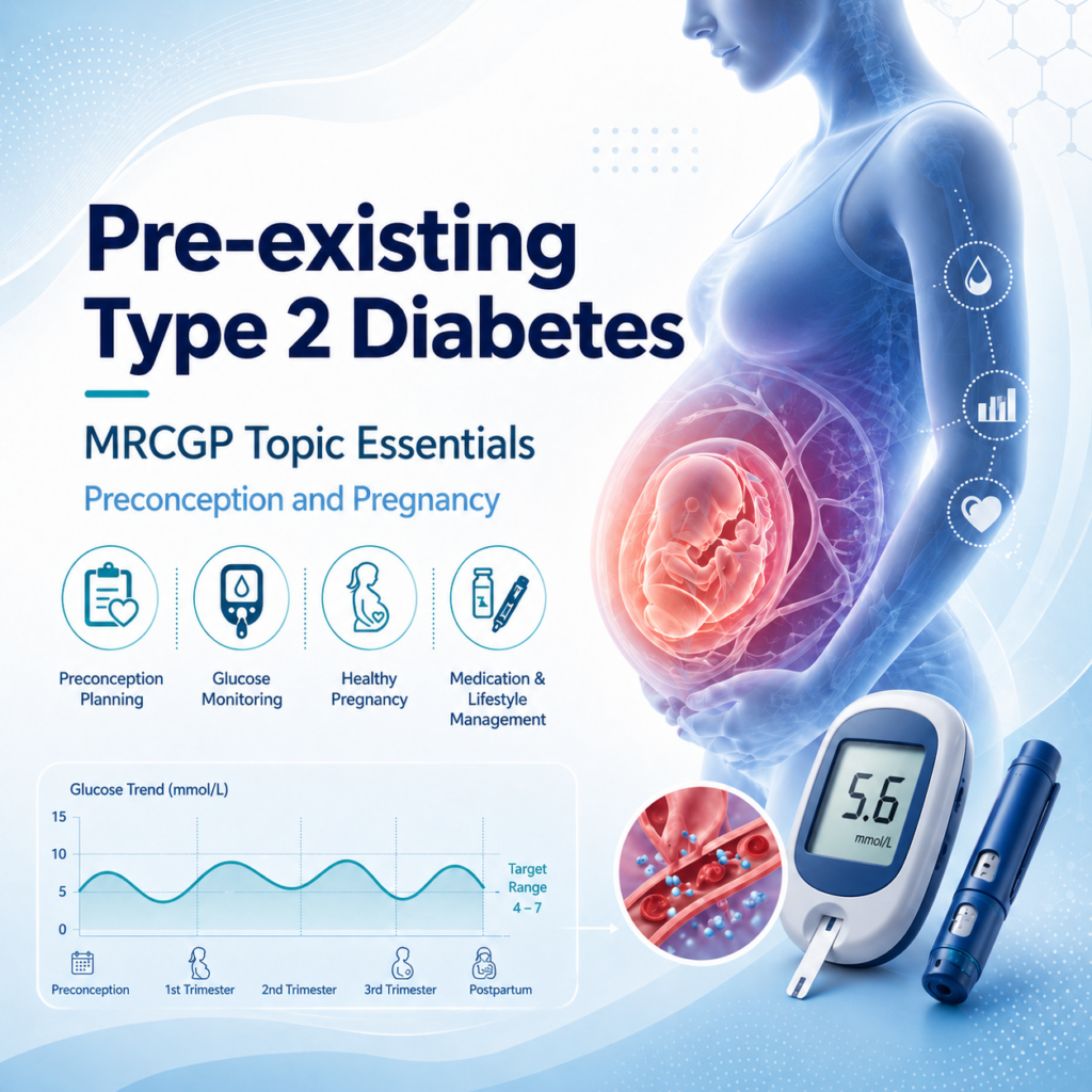 Pre-existing Type 2 Diabetes: Preconception and Pregnancy | MRCGP Topic Essentials